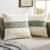 ZeeMart 2 Packs Cotton Boho Throw Pillow Covers 18×18 Inch Contrast Green, Soft Farmhouse Decorative Couch Pillow Cases Sage Green Cushion Covers for Sofa Bed Living Room Home Decor