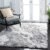 SAFAVIEH Horizon Shag Collection Accent Rug – 4′ x 6′, Grey & Ivory, Non-Shedding & Easy Care, 2-inch Thick Ideal for High Traffic Areas in Entryway, Living Room, Bedroom (HZN890F)