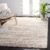 SAFAVIEH Hudson Shag Collection Area Rug – 5’3″ x 7’6″, Ivory & Beige, Modern Design, Non-Shedding & Easy Care, 2-inch Thick Ideal for High Traffic Areas in Living Room, Bedroom (SGH206B)