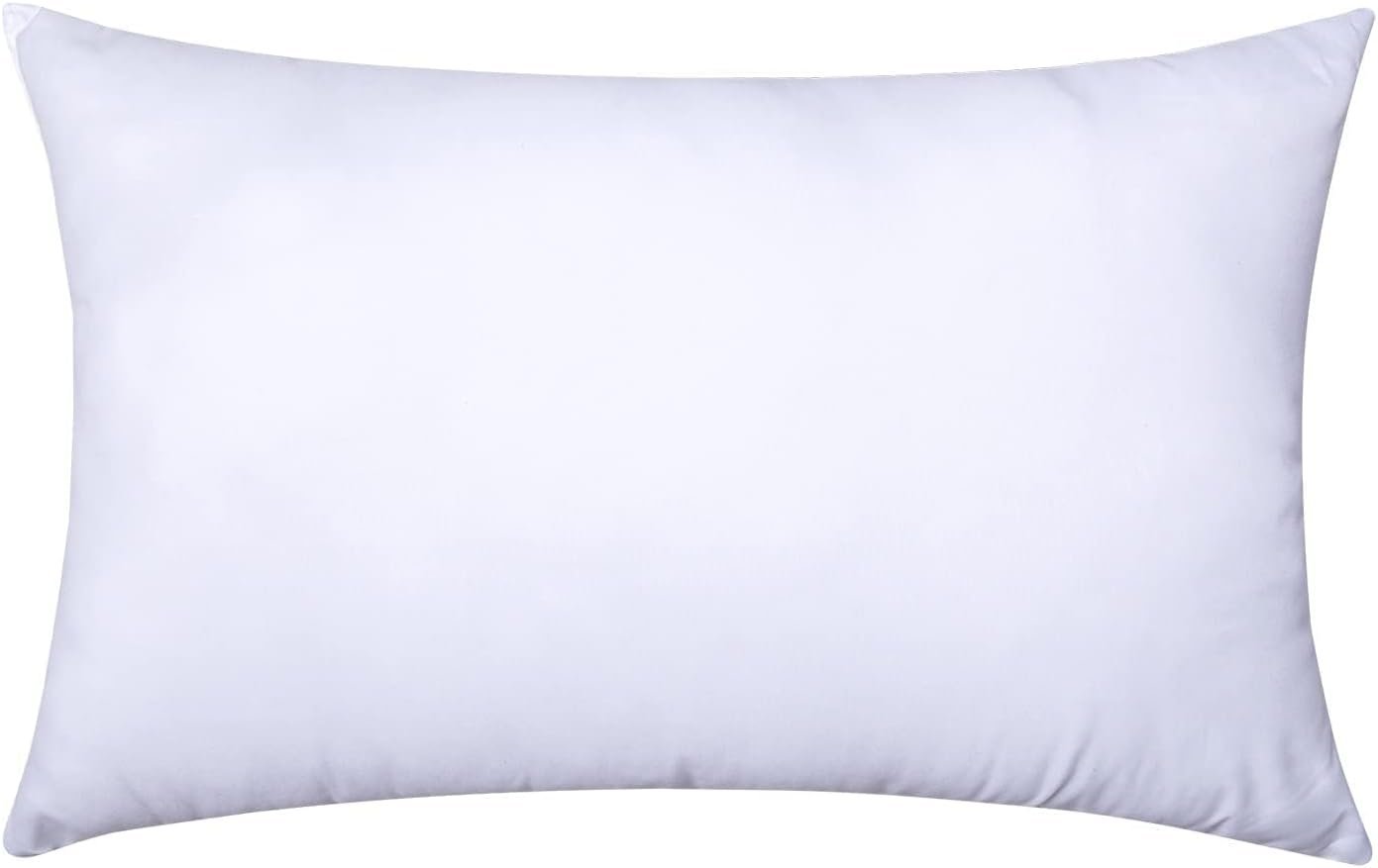 MIULEE Throw Pillow Insert Premium Pillow Stuffer Sham Rectangle for Decorative Cushion Bed Couch Sofa 12×20 Inch