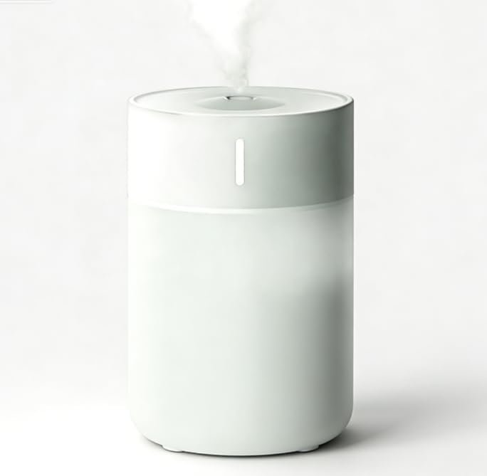 Desktop Humidifier with Cool Mist, Compact Design, White