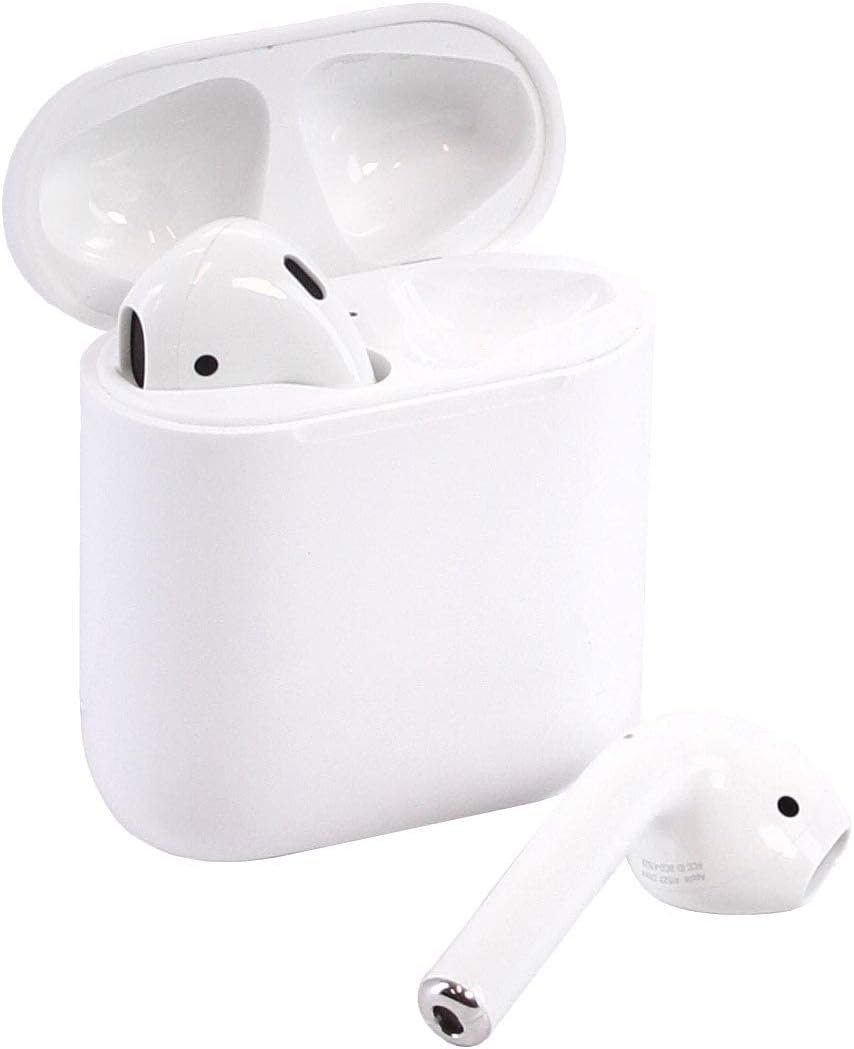 (Renewed) Apple AirPods 2 with Charging Case – White