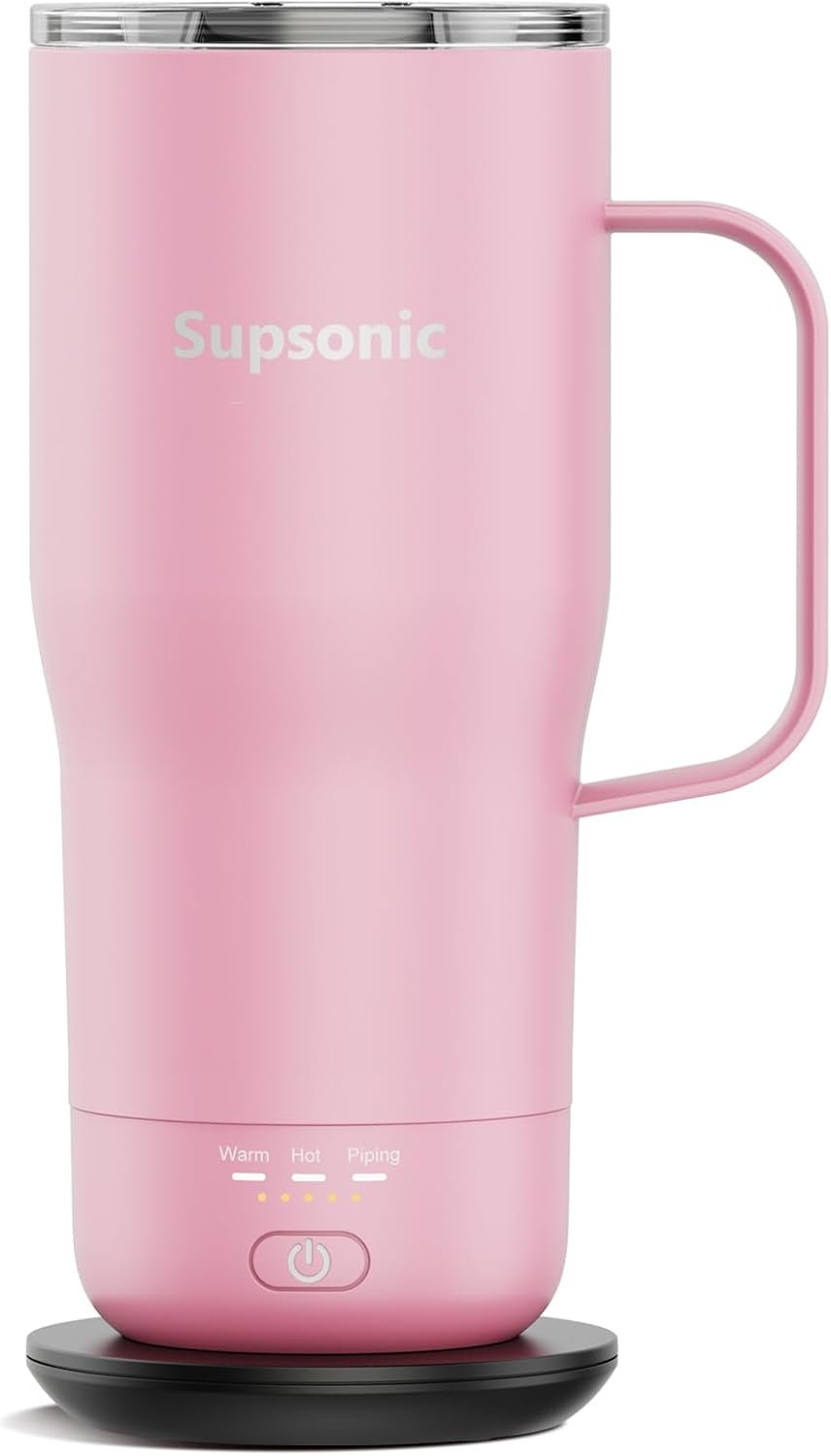 Supsonic – Smart Heated Coffee Mug, 20oz Rechargeable Self Heating Mug, Electric Temperature Control Coffee Cup for Beverage, Coffee at Home & Outdoor, Heated Coffee Mug Gifts for Men Women | S3