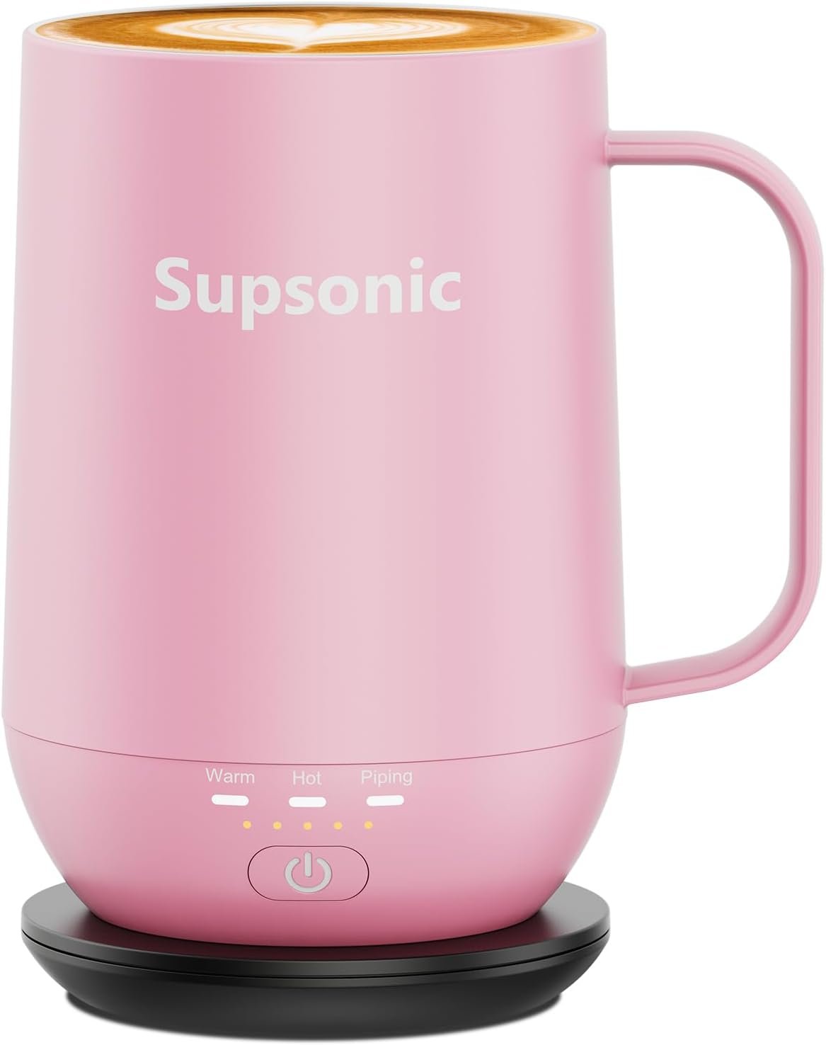 Supsonic – 16oz Self Heating Coffee Mug, Smart Heated Coffee Mug Faster Direct-Contact Heating Up to 149°F, Coffee Mug Warmer Set with Auto Shut-Off – Gifts for Men Women | S2