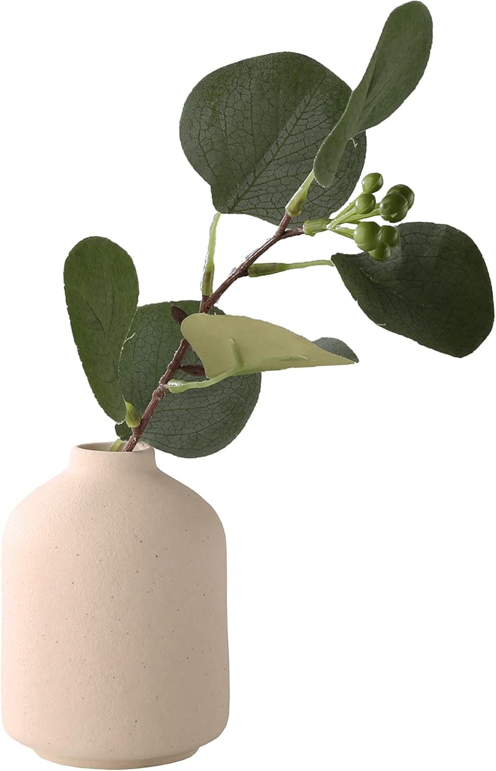 Ceramic Vase – Small Vase, Modern Minimalist Ceramic Vase, Dried Flower Vase, Home Decoration, Flower Arrangement Decorative Shooting Props, Best Decoration(Beige)