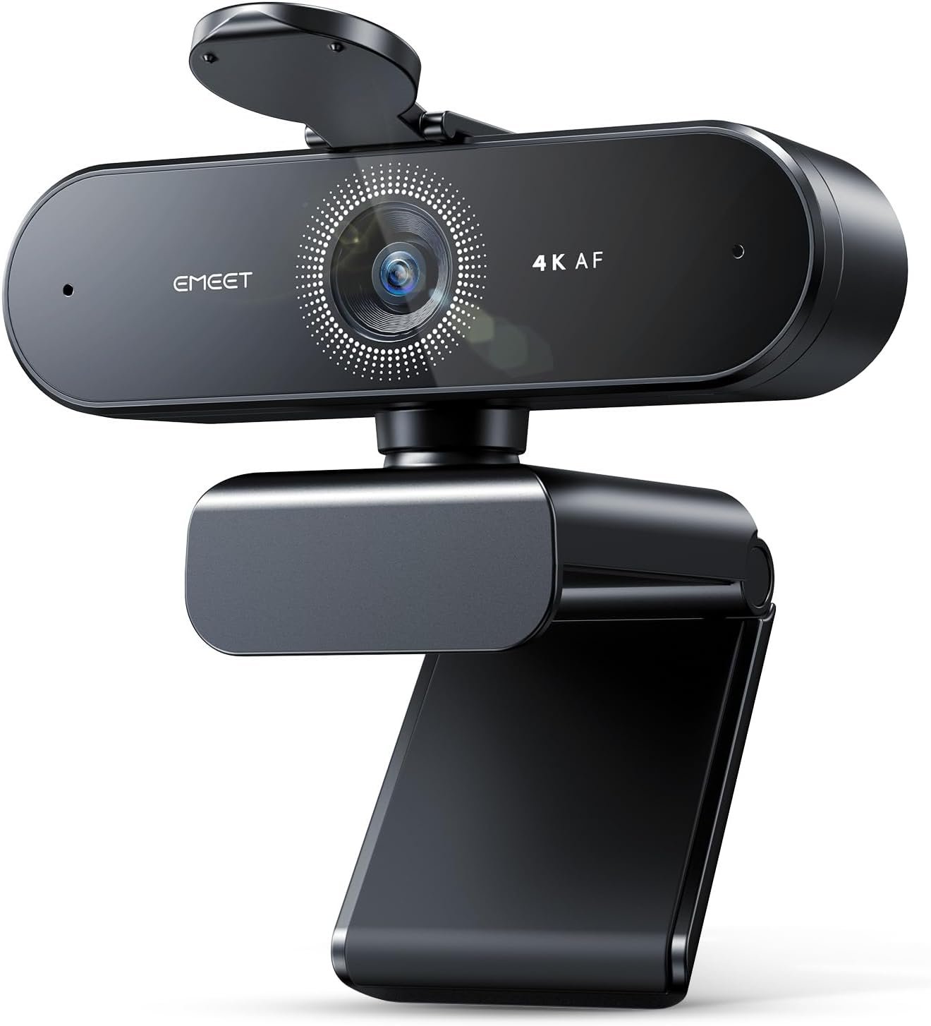 EMEET NOVA 4K Webcam for PC – Ultra 4K HD, PDAF Autofocus, Dual Omnidirectional Mics, 73° FOV, Auto Light Correction, USB-A, Privacy Cover, Ideal for High-End Business Meetings&Live Streaming