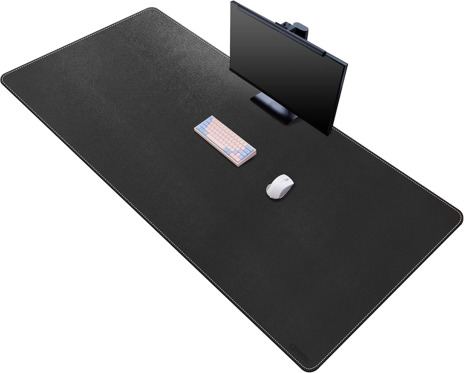 CENNBIE Leather Desk Mat, 63″ x 31.4″ Extra Large Desk Pad Blotter Protector, Extended Non-Slip Mouse Pad, Waterproof PU Leather Desk Mat on top of desks Large for Office and Home (Black)
