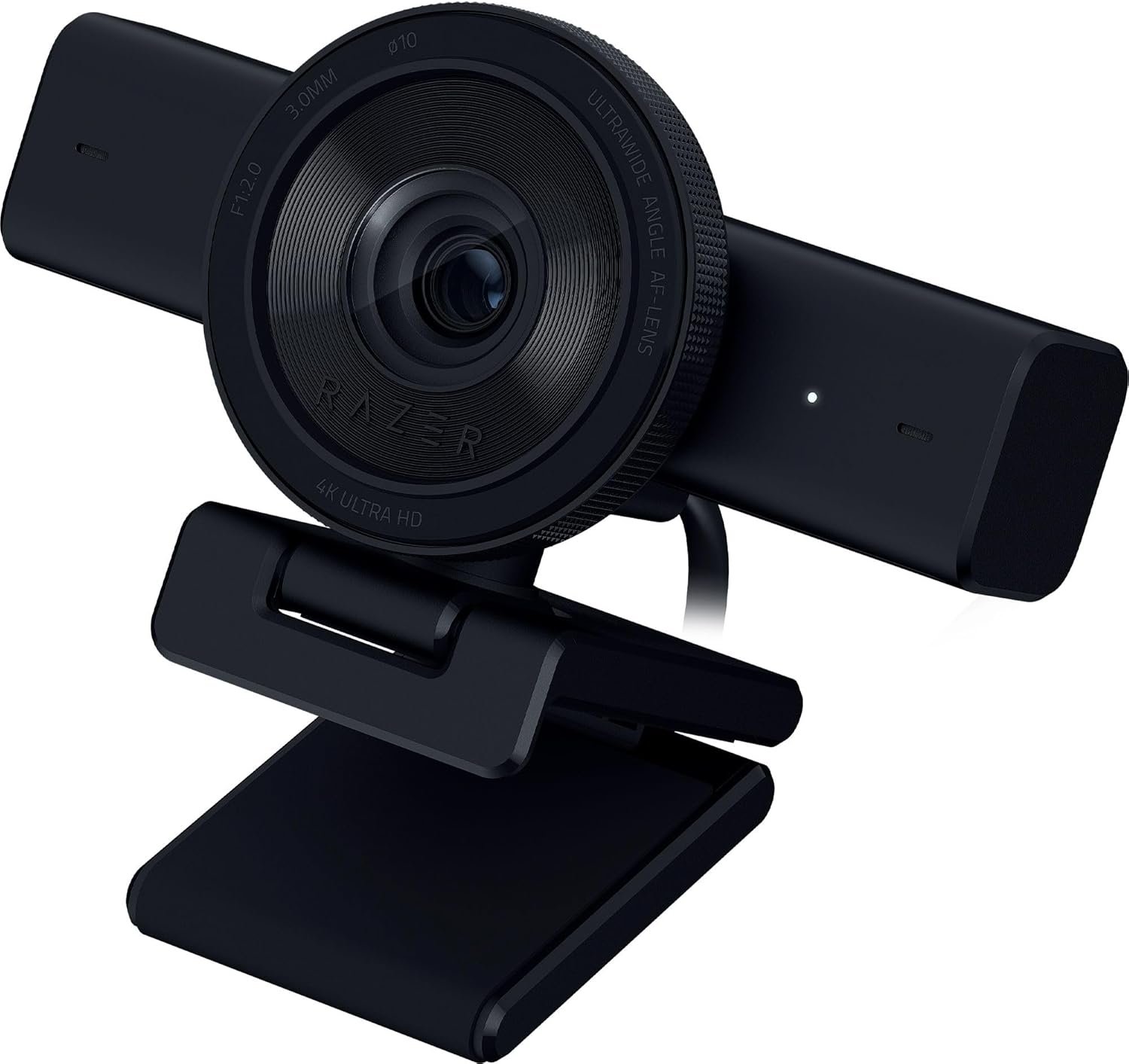 Razer Kiyo V2 Streaming Webcam: 4K 30 FPS, 1080p 60 FPS – AI Powered Auto-Framing – Built-in Microphone – Ultrawide Angle Lens – Privacy Cover – Works with OBS, Xsplit, Discord, Zoom, Teams – Black