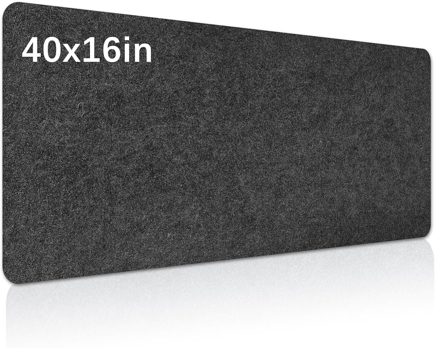 Large Felt Desk mat, 40”x16” with Non-Slip Full Desk Mouse Pad,Office Computer Desk for Keyboard Mat,Felt Desk Mat for Desk Pad Protector（100x40cm）